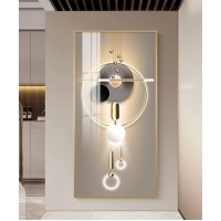 Light Luxury Crystal Painting Black Lighting And Gold Cavre
